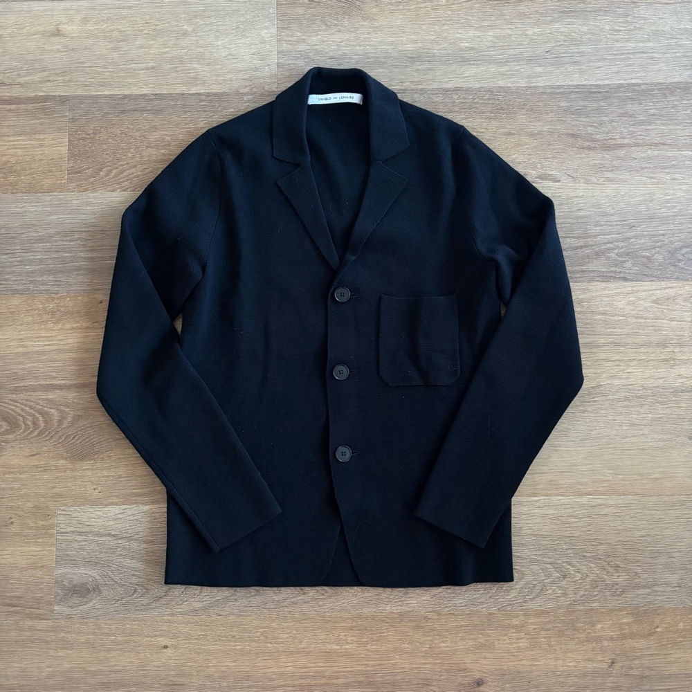 Lemaire Black Men's Cardigan Sweater